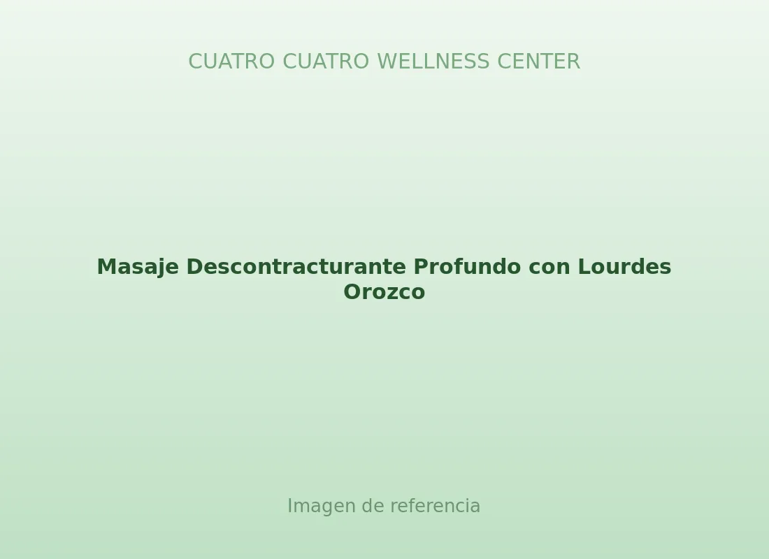 Masaje Descontracturante Profundo con Lourdes Orozco