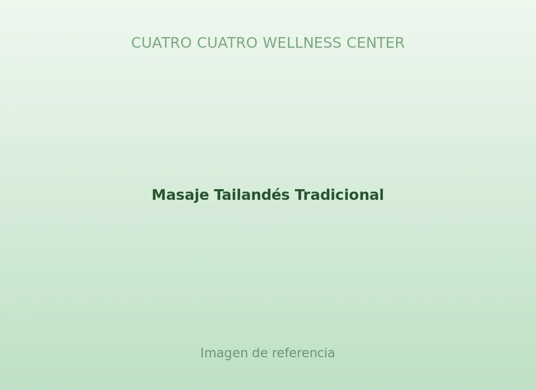 Masaje Tailandés Tradicional